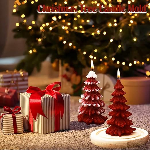 Scented Christmas Tree Wax Candles